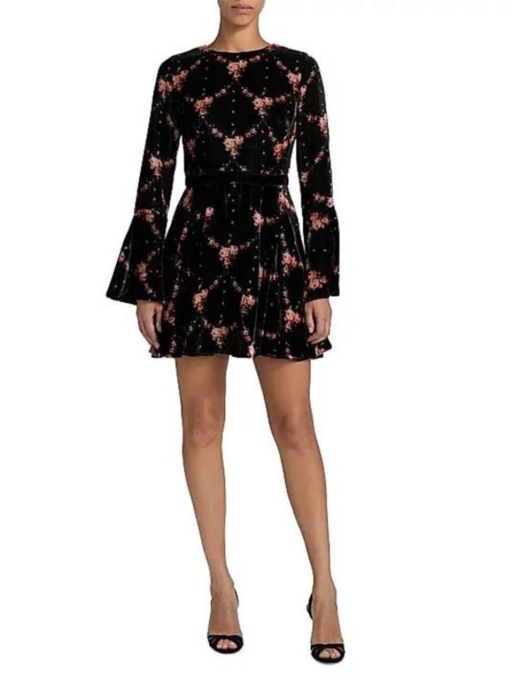 Cara Cara Rosabella Floral Dress in Trellis Black XS